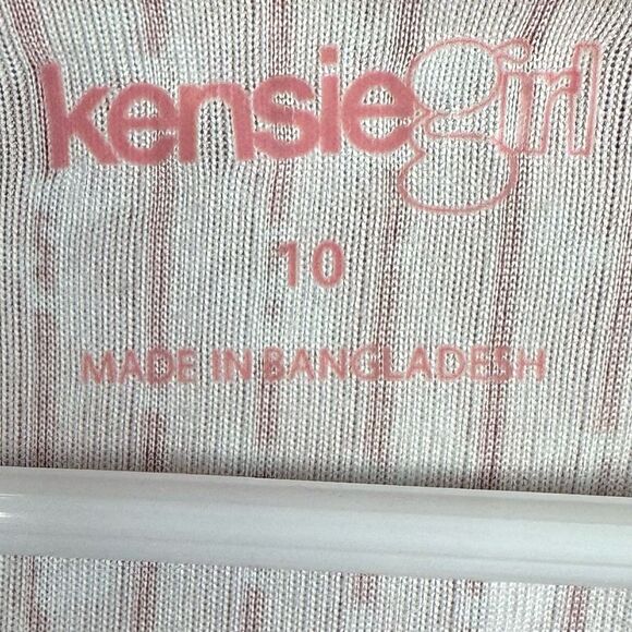 NWT Kensie Girls Floral Ribbed Button Up Short Sleeve Blouse - Picture 5 of 5